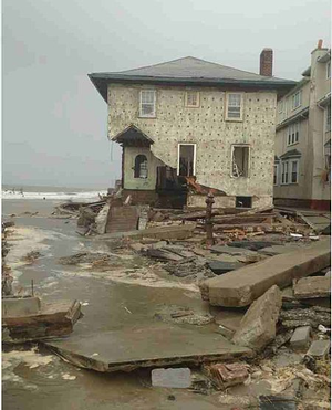 House wrecked by Sandy