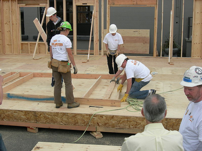 Habitat homebuilding