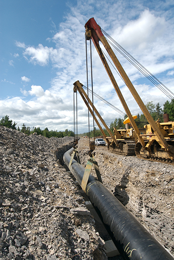TransCanada gas pipeline install