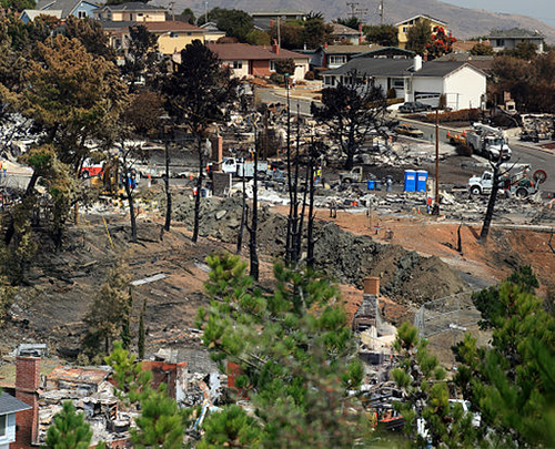 Destruction in San Bruno